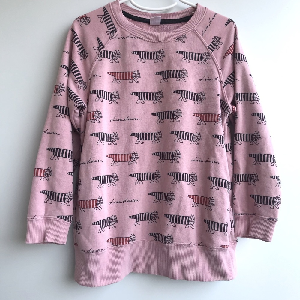 Lisa Larson Youth Cat Print Sweatshirt